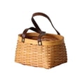 thumbnail image 1 of Cesta de almacenamiento con asa reforzada, llamativa, de madera, para ropa y artículos diversos, cesta de mimbre para el hogar., 1 of 8