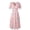 Pink, variant on Babysbule 2022 Dresses for Women Clearance Women's Fashion Causual V-Neck Chiffon Floral Boho Beach Short Sleeve Dress