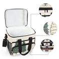 thumbnail image 6 of FORMRS Insulated Cooler Bag 24 Cans Capacity Soft Leakproof Lunch Box with Side Pockets, Hand Drawn Christmas, 6 of 7