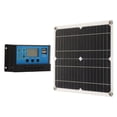 thumbnail image 3 of Panel solar para RV Panel de cargador de batería solar mono de 12 W Módulo de regulación de voltaje integrado adaptativo Control inteligente con controlador de carga 10 A, 3 of 19