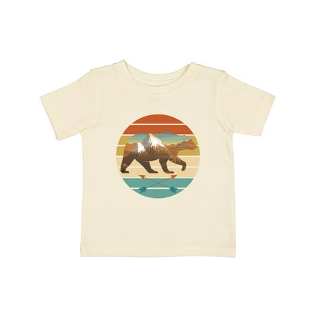 

Inktastic Bear Silhouette Retro Sunset Gift Baby Boy or Baby Girl T-Shirt