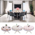 thumbnail image 1 of mmirethe Elegant Tablecloth For Round Tables For Family Meals Durable St-resistant Tablecloth Plastic Round Tablecloth 018 180cm round 1Set, 1 of 6