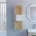 thumbnail image 1 of Light Oak & White Multi Purpose Vertical Hanging Cabinet, 1 of 1