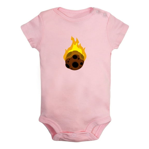 Nature Meteor Pattern Rompers For Babies, Newborn Baby Unisex Bodysuits, Infant Jumpsuits, Toddler 0-24 Months Kids One-Piece Oufits (Pink, 0-6 Months)