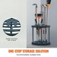 thumbnail image 2 of KFFKFF Outdoor Equipment Storage, 19 Compartments, Tower Rack for Garage Arrangement and Storing, Accommodates Long-Handled Implement/Rake/Broom/Shovel, PP Outdoor Gear Stand Organizer, 2 of 9