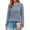 Blue, variant on Womens Long Sleeve Shirts Casual Tunic Tops Work Dressy Blouses Fall Sweaters
