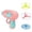 Pink-CQ88, variant on Interactive Cat Flying Propeller Toy with Launcher Colorful Flying Discs for Indoor Cats Training Tracking Play Pet Exercise Toy with LED Light