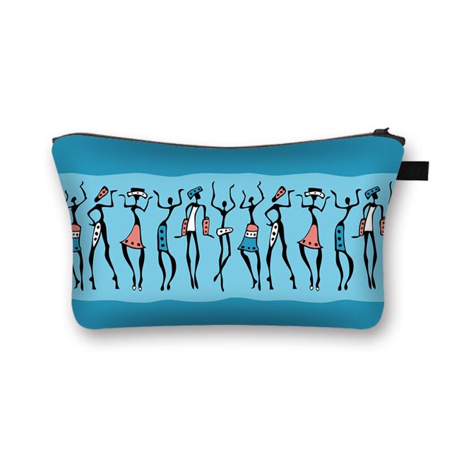 Bolsas de cosméticos con estampado de flores de Mandala para mujer, bolsa de Maquillaje, Kit de aseo, bolsa organizadora, bolsa de belleza multifunción, Neceser LIUWENJING unisex