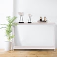 thumbnail image 2 of Hassch Narrow Console Table with Open Storage Shelf, ModernEntryway Table for Living Room Hallway , Saving Space, White, 2 of 7