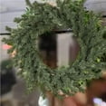 thumbnail image 5 of Artificial Christmas Greenery Wreath – 15.74 in Simulated Needles Garland for Door, Window, Wall or Holiday Decoration, 5 of 5
