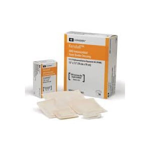 Cardinal Health AMD Antimicrobial Foam Border Dressing, 3-1/2 x 5-1/2 ...