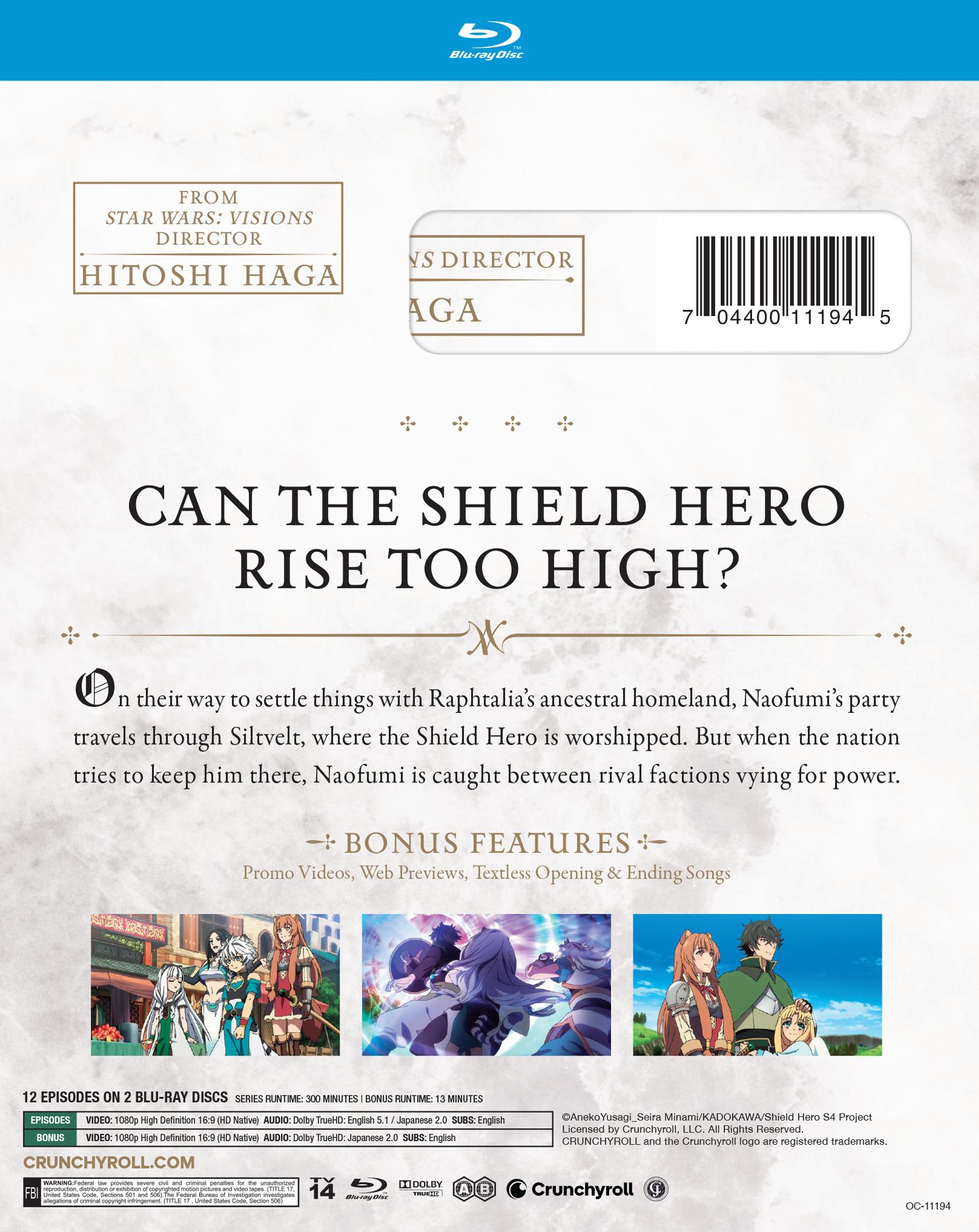 The Rising of the Shield Hero Season 4 (Blu-ray) Crunchyroll, Anime