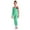 A Green, variant on Aislor Kids Girls Christmas Striped Candy Cane Bodysuit Jumpsuit Performance Dancewear Size 6-16 A Green 6