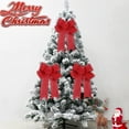 6pc Christmas Decorations Bows Handmade Christmas Decorations Small 
