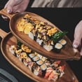 thumbnail image 5 of Wooden Tray Restaurant Food Plate Breakfast Wooden Plate Sushi Dessert, 5 of 8