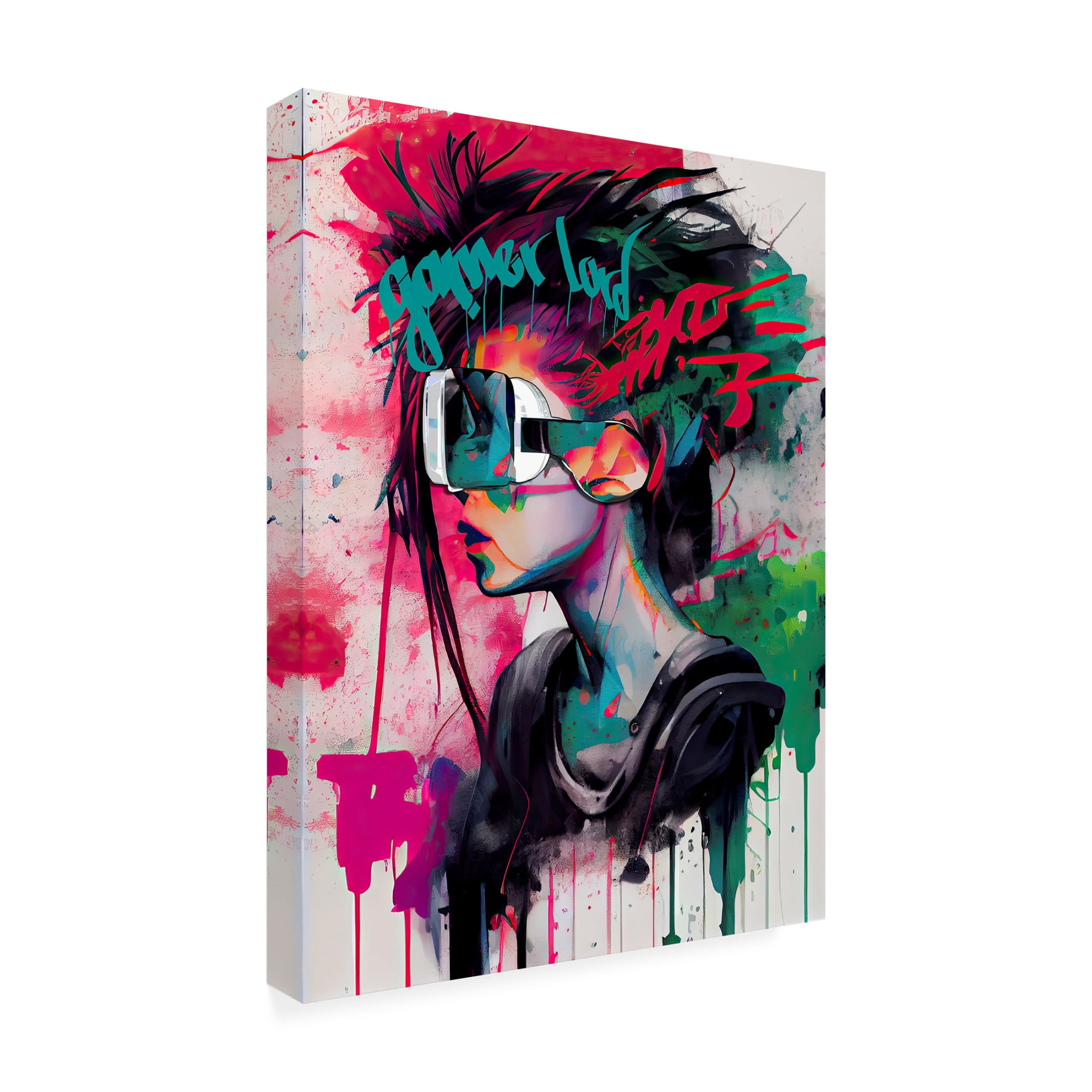 Canvas Wall Art - Sasha 'Game Boss I' Wall Art for Living Room, Bedroom, or Office Décor by Trademark Fine Art - 14 x 19 Inches