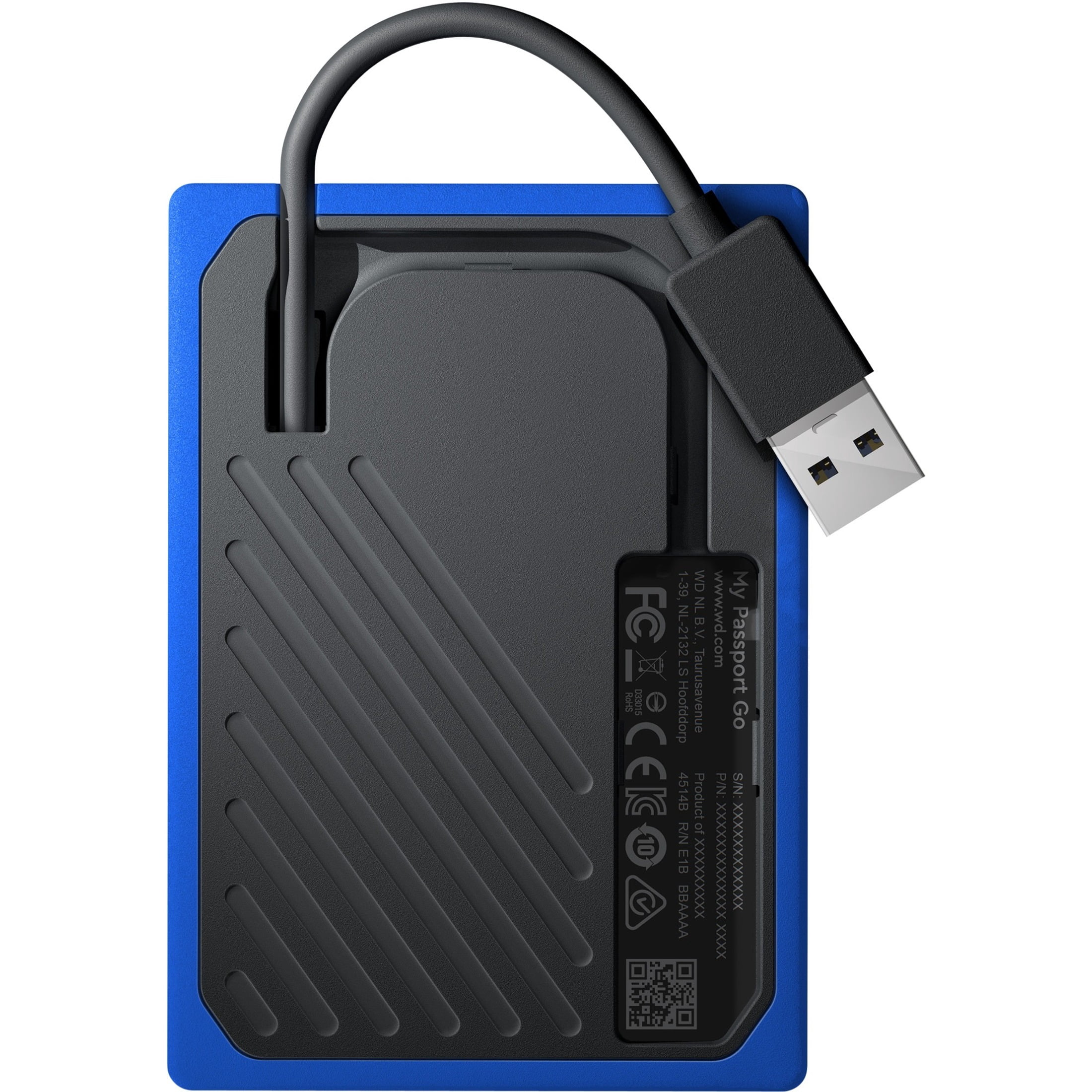 My Passport Go 2TB Black w/ Cobalt Trim
