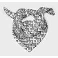 thumbnail image 3 of Bimba Gray Diamond Ikat Pure Silk Printed Head Bandanas Summer Neck Wrap Scarf 40 x 40 Inches, 3 of 6