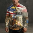 thumbnail image 5 of 4th of July Outfits for Men 250th Anniversary Usa Shirt Long Sleeve Henley Pullover American Flag Tops Button Up Muscle Shirt, 5 of 8