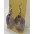 thumbnail image 5 of Natural Round Amethyst Silver Earrings, 5 of 5
