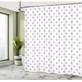 thumbnail image 4 of Ambesonne Polka Dot Shower Curtain, Rounds Retro Design Art, 69"Wx75"L, Pale Lavender, 4 of 4