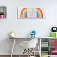 thumbnail image 2 of Stupell Industries Bold Rainbow Different Is Beautiful Inspirational Quote , 40 x 17, Design by Lux + Me Designs, 2 of 7