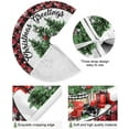 thumbnail image 2 of Christmas Tree Skirt Decorations Red Buffalo Plaid Snowflake Xmas Tree Mat 35 inch for Holiday Party Gift Supplies Rustic Ornaments Small Tree Skirt Decor, 2 of 6
