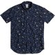 thumbnail image 1 of Quiksilver Warsplash Slim Button Up Shirt para hombre, negro, pequeño Quiksilver Botones al frente, 1 of 2