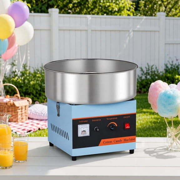 Ktaxon Cotton Candy Machine, 15" 980W Electric Cotton Floss Maker, Blue