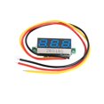 thumbnail image 1 of Medidor voltaje mini 0.28 pulgadas DC 0-100V 3 cables Profesionales Pantalla Voltímetro Ligero Portable Profesional, 1 of 6