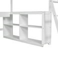 thumbnail image 6 of Twin /Full Size Loft Bed with U-shaped Desk, Drawers and Storage Shelves, 6 of 8