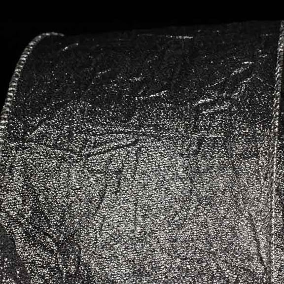 The Ribbon People Silver Crush Wired Edge Craft Ribbon 4" x 20 Yards