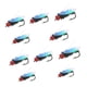 thumbnail image 1 of 10 Uds. De moscas de pesca con mosca, accesorios de pesca al aire libre para , perca, salmón 10 mm x 3 mm Cola Señuelos de pesca con mosca, 1 of 8