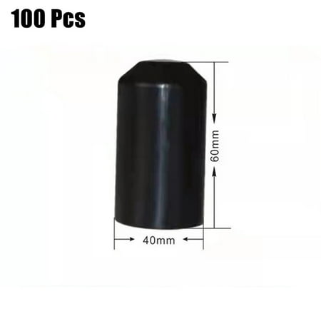 

Cogfs 100 Pcs Warm Shrink End Cap Heat Shrink Cap Waterproof Protection for Cable End