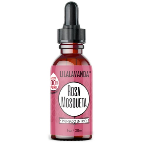 LilaLavanda - Aceite de Rosa Mosqueta 100% puro, virgen y orgánico, prensado en frío, sin rellenos, sin aromas añadidos - Serum antiedad - Rosehip seed oil organic - 28 ml