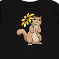 thumbnail image 4 of Inktastic Cute Chipmunk with Sunflower Boys or Girls Long Sleeve Toddler T-Shirt, 4 of 5