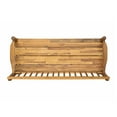 thumbnail image 6 of Eddie Rustic Acacia Wood Bench with Shelf, Teak, 6 of 8