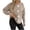 Khaki, variant on Floral Crew Neck Sweaters Womens Fall Chunky Knit Pullover Tops Loose Fashion Long Sleeve Ladies Sweater Green, M