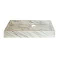 thumbnail image 6 of Eden Bath EB-S006CW-P Rectangular Infinity Pool Sink- White Carrara Marble, 6 of 7