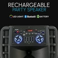 thumbnail image 5 of RIDWIND 8000W Peak Power Dual 12" Woofers Portable Bluetooth Speaker Indoor & Outdoor Loud Heavy Bass Sound System With Microphone RGB Party Lights Remote Control Support TWS/USB/FM/AUX/TF, 5 of 10