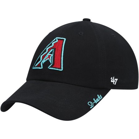 Women's '47 Black Arizona Diamondbacks Team Miata Clean Up Adjustable Hat