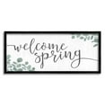 thumbnail image 2 of Welcome Spring Calligraphy Phrase Casual Eucalyptus Botanicals Inspirational Graphic Art Framed Art Print Wall Art, 2 of 5