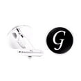thumbnail image 1 of 1 Paire de Boutons de Manchette Lettre pour Hommes Initiale Formelle de Mariage Alphabet Manches Boutons de Manchette Alphabet Acier Inoxydable, Lettre g, 1 of 8