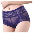 thumbnail image 3 of Zpanxa Panties for Women, Women's Lace Trim Underwear High Waist Netting Briefs Ventilated Design Breathable Sexy Comfortable Panties, 3 of 8