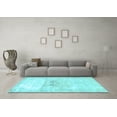 thumbnail image 3 of Ahgly Company Indoor Square Persian Light Blue Traditional Area Rugs, 3' Square, 3 of 4
