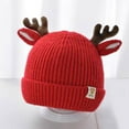 thumbnail image 7 of QHFBli Baby Beanie Hat Cute Antlers Reindeer Crochet Knitted Hat Winter Warm Cap for Toddler Boys Girls, 7 of 7
