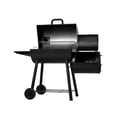 thumbnail image 3 of Char-Griller Smokin' Pro™ Offset Smoker Grill | Black Charcoal Barrel Grill with Side Fire Box Attachment, 3 of 16