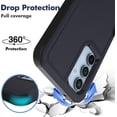 thumbnail image 2 of for Samsung Galaxy A54 5G Case: Dual Layer Protective Heavy Duty Cell Phone Cover Shockproof Rugged with Screen Protector -  Protection Bumper Tough - Samsung Galaxy A54 2023, 6.4inch, Blue, 2 of 14