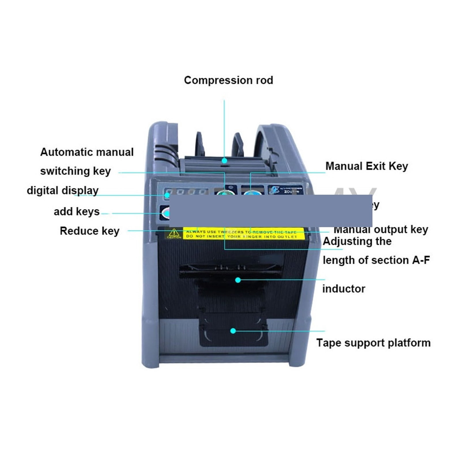 Automatic Tape Dispensers, Tape Cutting Machine Meiwen Adhesive Masking Paper Dispenser, Tape Cutter Packing Machine ,Wide Application