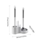 thumbnail image 3 of Accesorios de baño Juego de escobilla para inodoro con base Juego de limpieza de inodoro cuatro en uno Juego de tapón para inodoro Limpieza de 360 grados sin ángulos muertos Juego de limpieza de inodo, 3 of 9